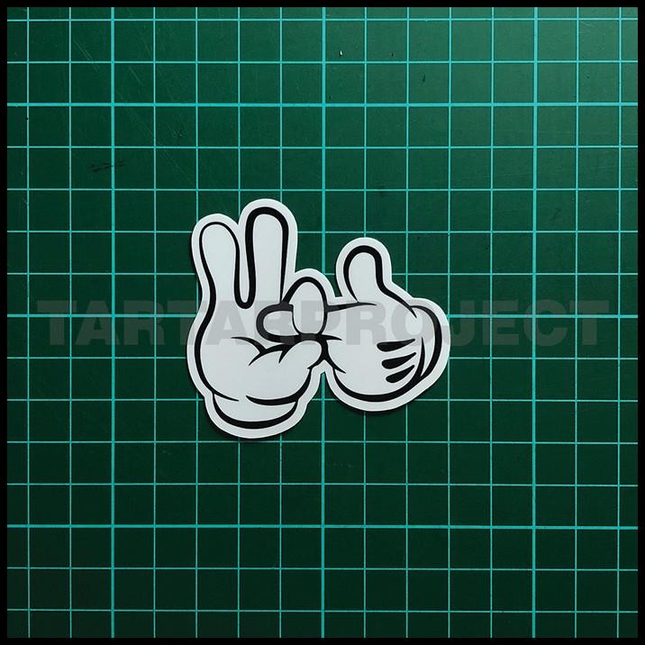 

TERBARU STICKER STIKER VINYL - NAUGHTY HAND !