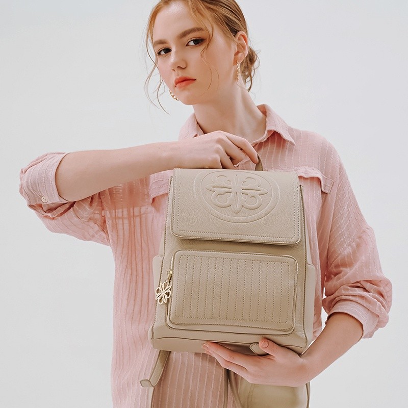 Les Catino Shanghai Tang Ch Flap Backpack