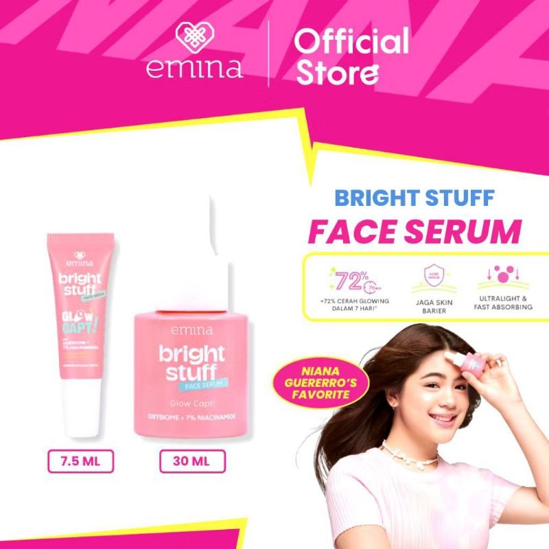 EMINA Bright Stuff Face Serum 30ml / 15ml | Serum emina