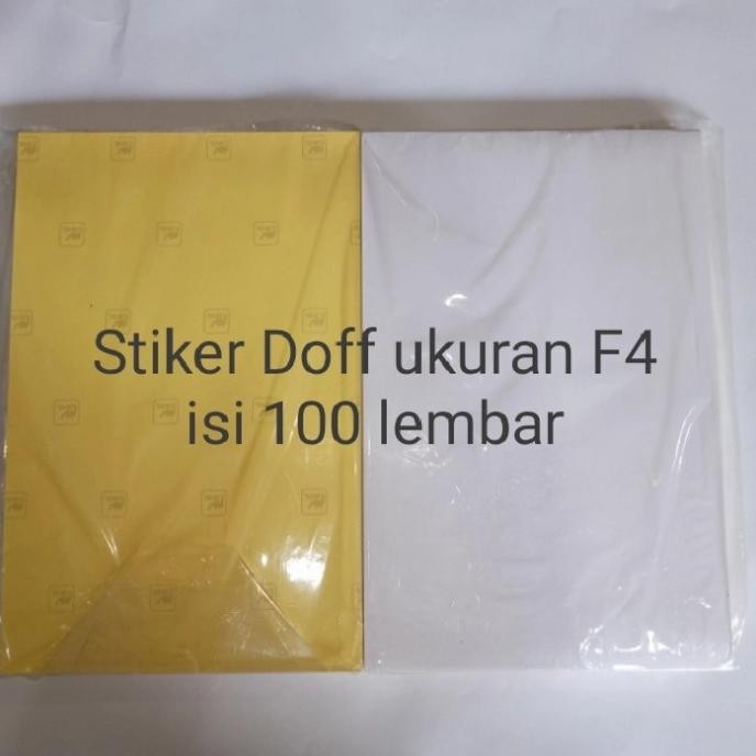 

Terlaris Kertas Sticker HVS doff Camel ukuran F4 Folio 100 lembar SALE