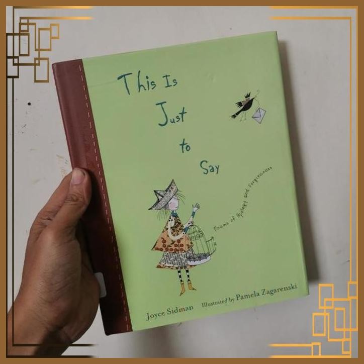 

[ADG] Import book This is Just to say by Joyce Sidman