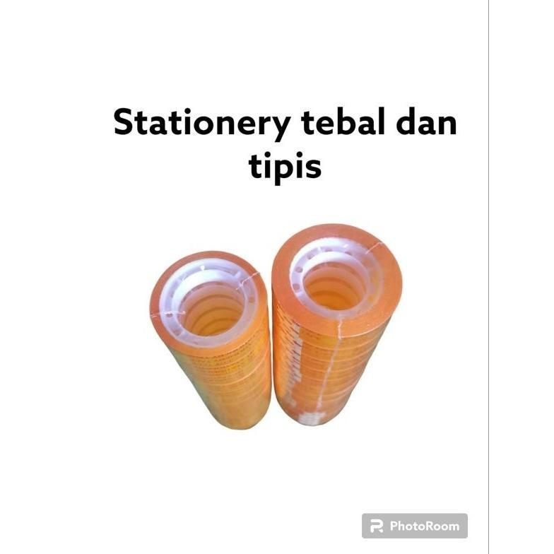 

Viral Selotip / Solasi Bening 12 Pieces Tebal Dan Tipis Viral