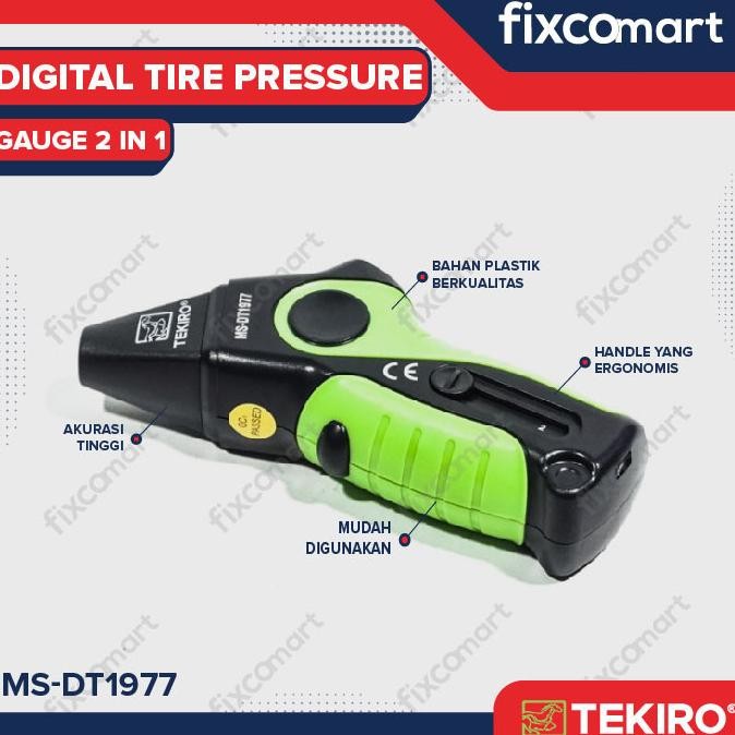 Spiro Tekiro Dital Tire Pressure Gauge 2 In 1 - Tire Pressure Gauge