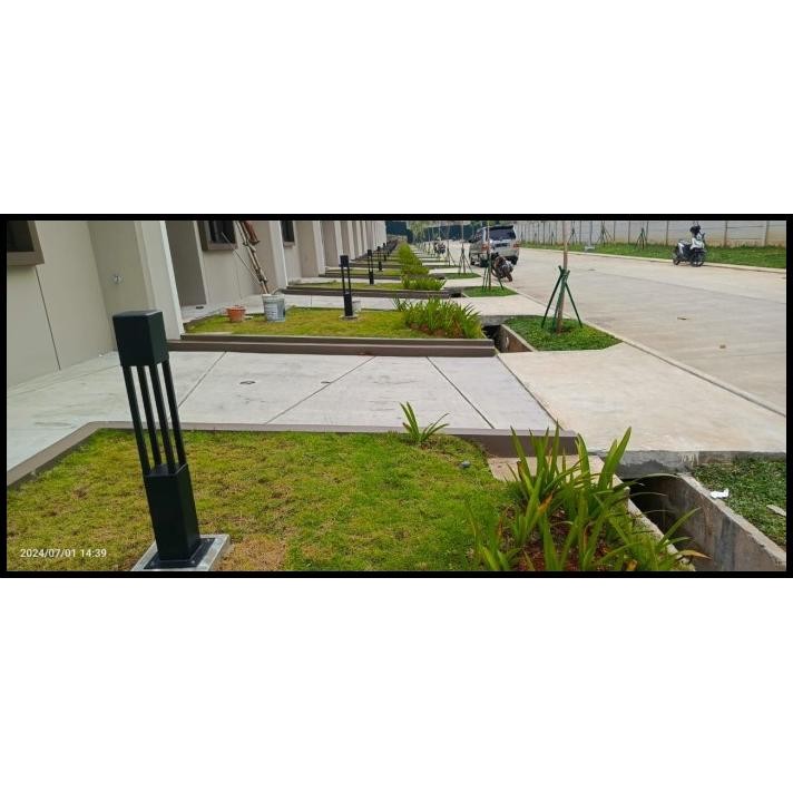 DISKON LAMPU TAMAN STANDING OUTDOOR WATERPROOF BESI 