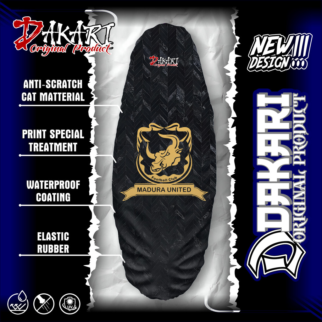 SEAT COVER SARUNG JOK MOTOR UNIVERSAL FULL PRINT WATERPROOF / MADURA 01