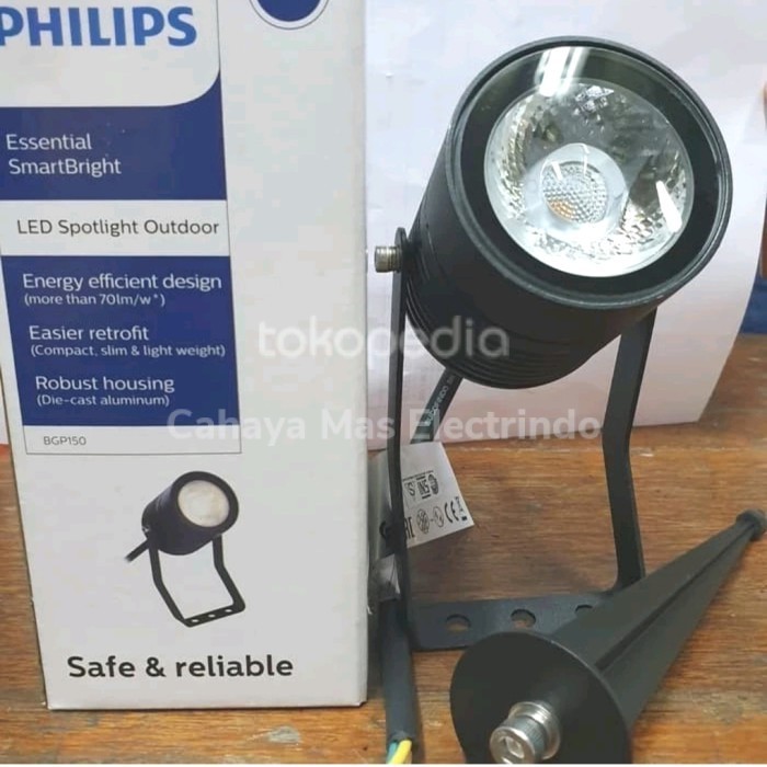 PHILIPS LAMPU SOROT TAMAN 3W 3watt BGP150 LED20 NW/WW