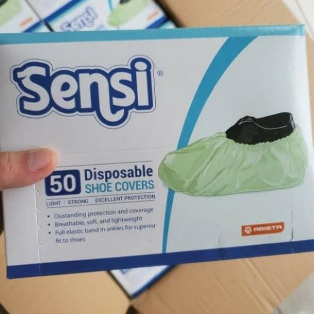 Sarung Medis Utup Sepatu Sensi Solid Shoe Shoes Cover Isi 50 | 25