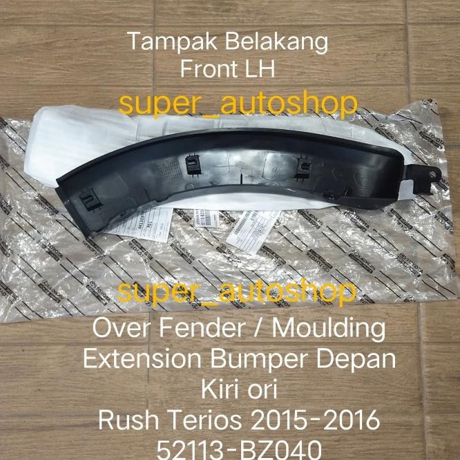 Over Fender Moulding Extension Bumper Depan Rush Terios 2015-2016 Ori