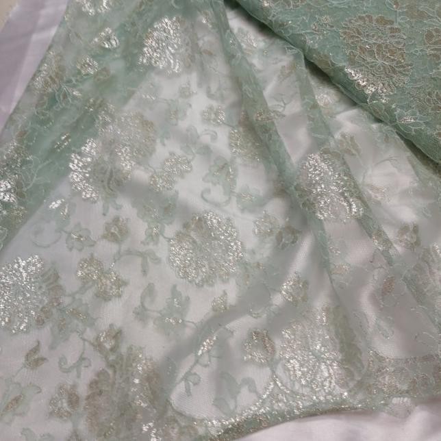 Kain-Bahan Brokat/Brukat Lace Prancis