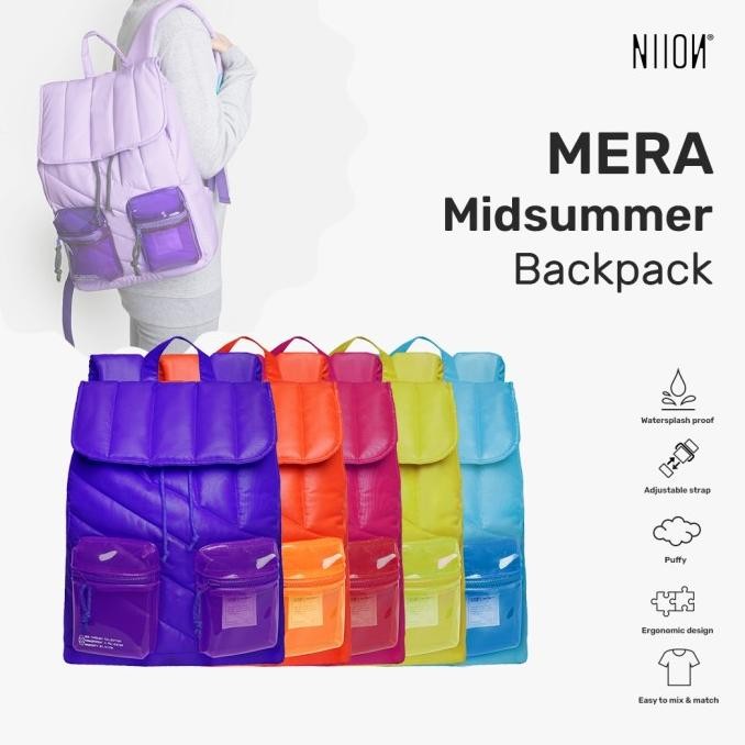 Tas Ransel Laptop 15inch Pria Wanita Niion Mera Midsummer Collection