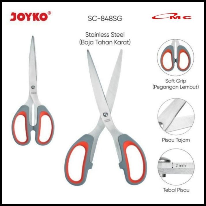 

GRATIS ONGKIR GUNTING JOYKO BESAR TAJAM SC-848SG 8" 8 INCH ALAT POTONG PEMOTONG KERTAS KAIN KARDUS GUNTING SC-848 SCISSORS GUNTING STAINLESS GUNTING TAJAM SERBAGUNA !!