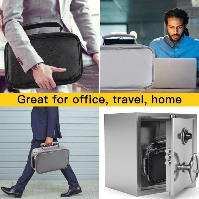 

WR32 TAS DOKUMEN FILE TAHAN API SAFETY ORGANIZER ZIPPER CLOSURE UNTUK