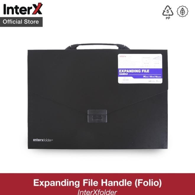 

HOTSALE EXPANDING FILE WITH HANDLE FOLIO INTERX TAS DOKUMEN MAP SEKAT