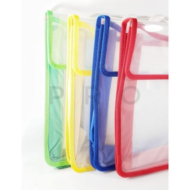 

TAS TENTENG GAGANG PLASTIK DOKUMEN DOCUMENT BAG FOLIO F4 TEBAL BAGUS