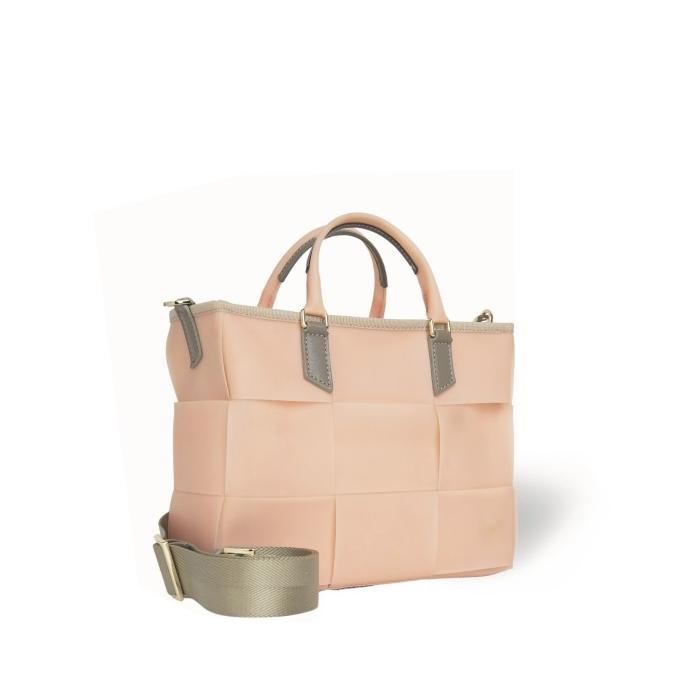 Dapoza TicTacToe Bag Midi PVC / Tas tote selempang anyaman wanita