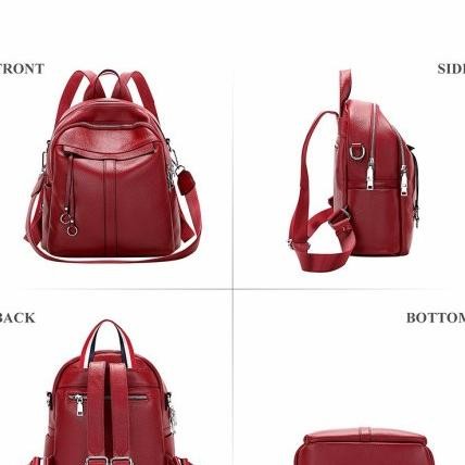 ransel kulit wanita - tas ransel wanita - backpack kulit asli garut