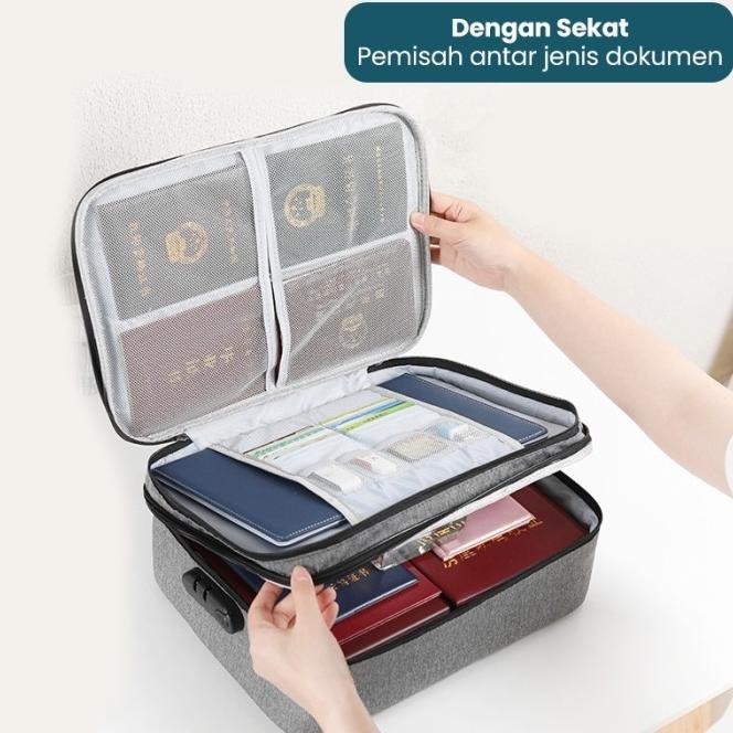 

TERLARIS GREENLAND TAS DOKUMEN TEMPAT PENYIMPANAN FILE TRAVEL ANTI AIR