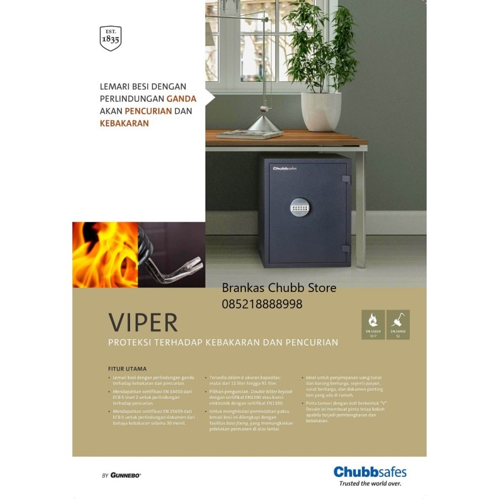 Termurah Brankas Chubb Safe Viper Size 35