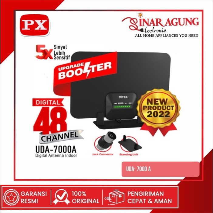 Promo Antena Digital Px Uda7000 A / Px Uda 7000 Booster Indoor 100% Ori