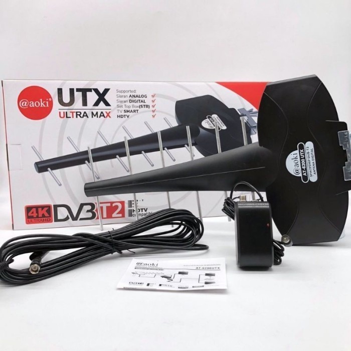 Terbaru Antena Luar Aoki Utx Dilengkapi Digital At6200 Outdoor Antena Booster