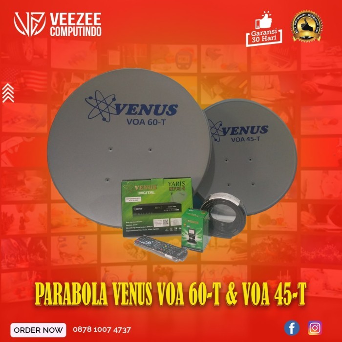Cuci Gudang Parabola Mini Venus Ukuran 45 Dan 60 Set