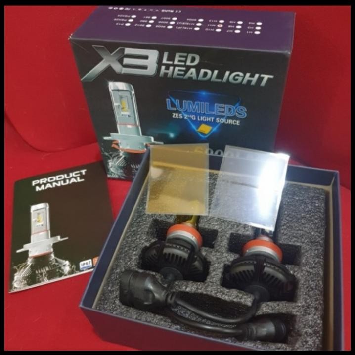 GRATIS ONGKIR BOLHAM LAMPU DEPAN MOBIL KARIMUN GS/KOTAK LED X3 H11 H4 UNIVERSAL 
