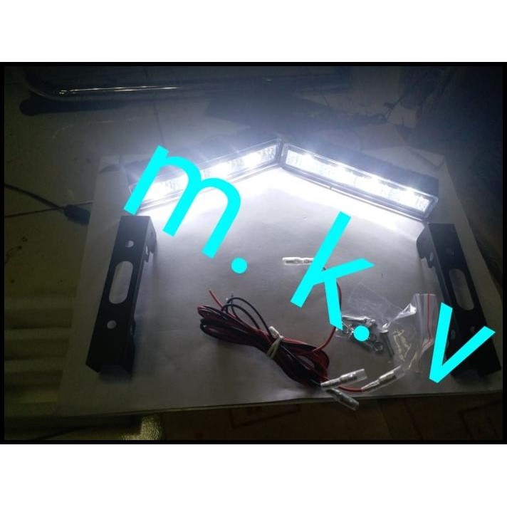 TERBARU LAMPU LED BUMPER DRL 4 LED MODEL NEW MOBIL CHEVROLET CAPTIVA 