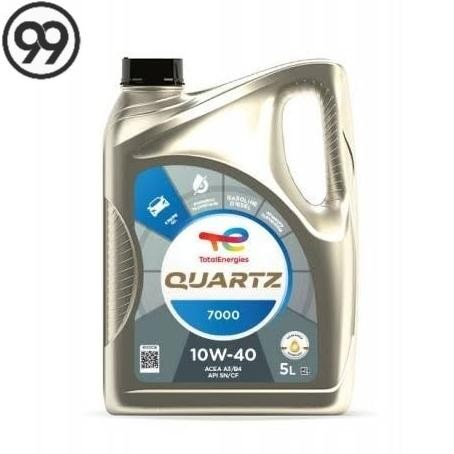 Total quartz 7000 10w40/oli total/oli mesin mobil 10w40 kemasan Galon