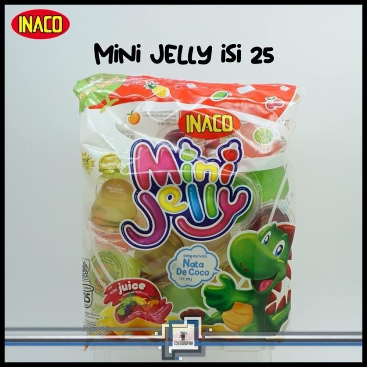 

DISKON INACO MINI JELLY 25 / JELI NATA DE COCO ISI 25 / HAMPERS SNACK !!!!!!