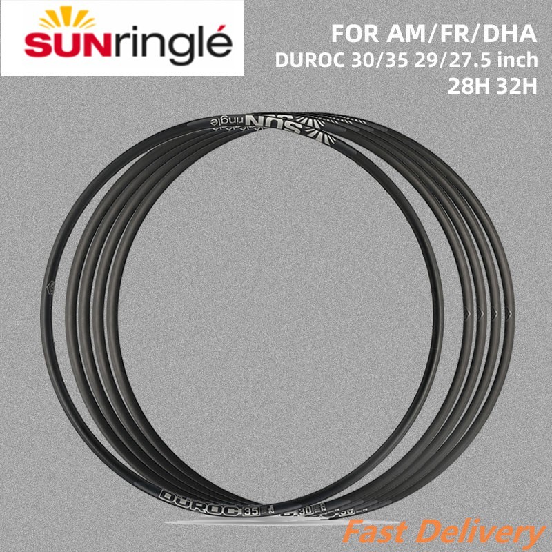 ⚡COD⚡SUNRingle Pelek Sepeda Aluminium Aloi Sepeda Gunung DUROC 30/35/40 29/27.5 Inci 28H 32H AM/FR/D