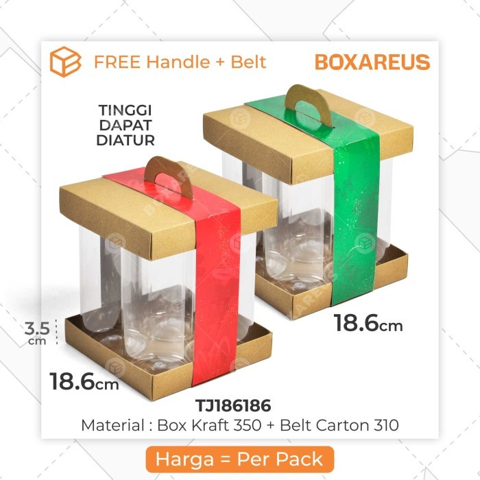 Julie - Kotak Box Kue Kering Packaging Jar Toples Kemasan Cookies Tj186186