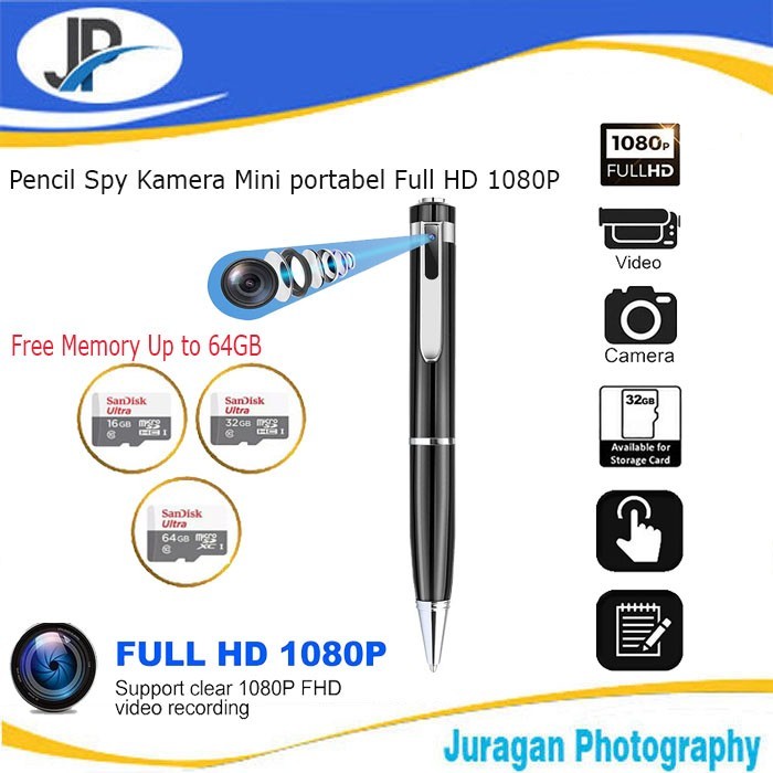 Produk Ready Pencil Spy Camera / Kamera Mini portabel Full HD 1080P