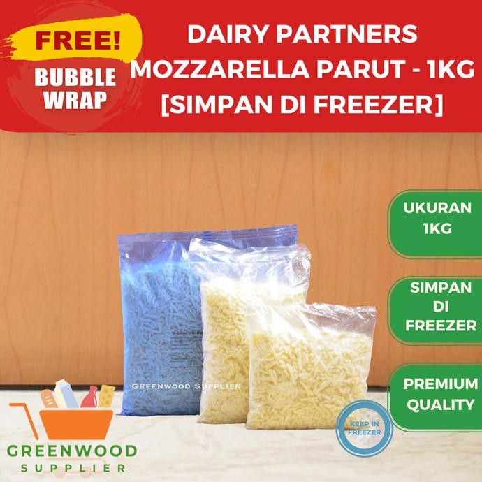

PROMO Mozzarella Cheese Dairy Partners / Keju Parut 1kg
