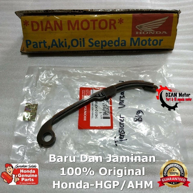 AHM 14510KRM842 KARET TENSIONER VERSA-NEW K18H BELAKANG PANJANG PCS ORIGINAL