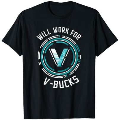 Cocok untuk Gamer Battle Royale V-Bucks Kaos |nMO2xx8a|