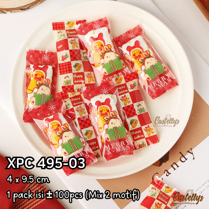 

NEW Plastik Cookies Natal XPC 495-03 Kue Kering Permen Snack Christmas
