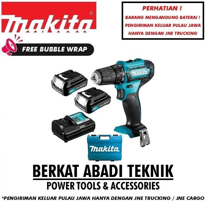 MAKITA DF333 DWYE Bor Cordless Drill Baterai Tangan Charger Cas Mesin