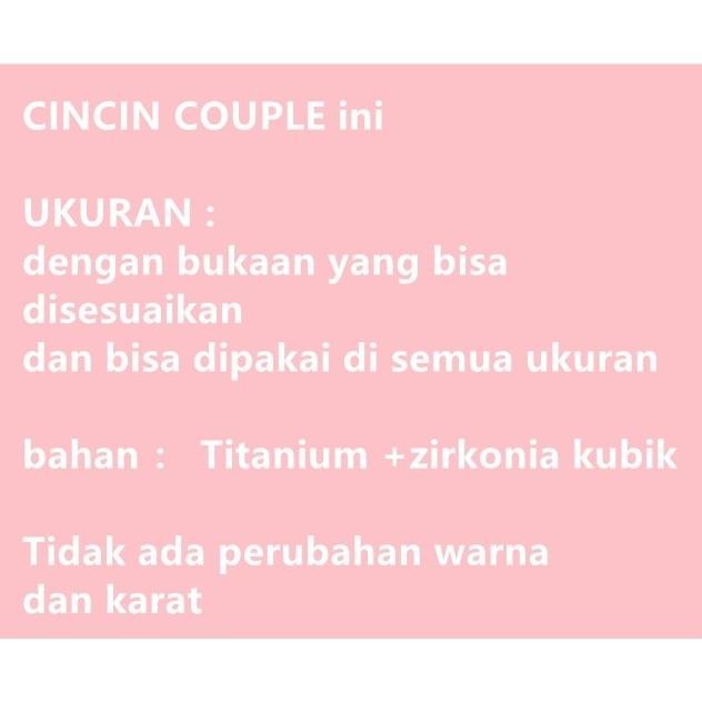 Cincin Couple- Cincin Pasangan Cincin Titanium Arctic Deer