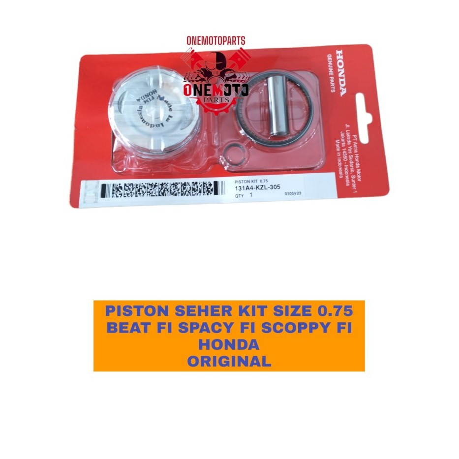 TERBARU - PISTON SEHER KIT SIZE STD 0.25 0.50 0.75 BEAT FI SCOOPY FI HONDA ORI