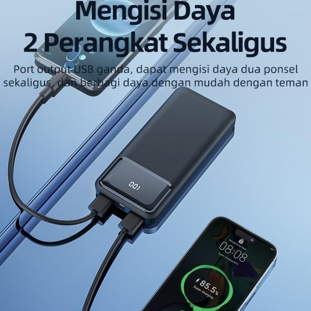 Basike Powerbank 20000 Mah 10000 Mah Fast Charging Type C Power Bank