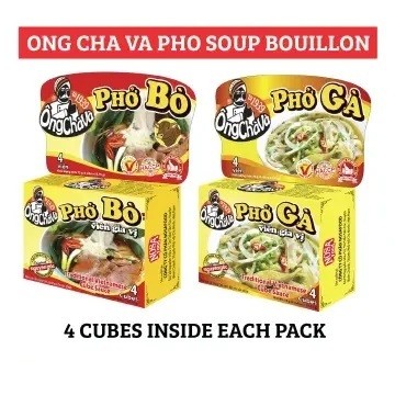 

Ong Chava Pho Bo Spice Seasoning Cubes / Bumbu Instant Pho Bo (75G)