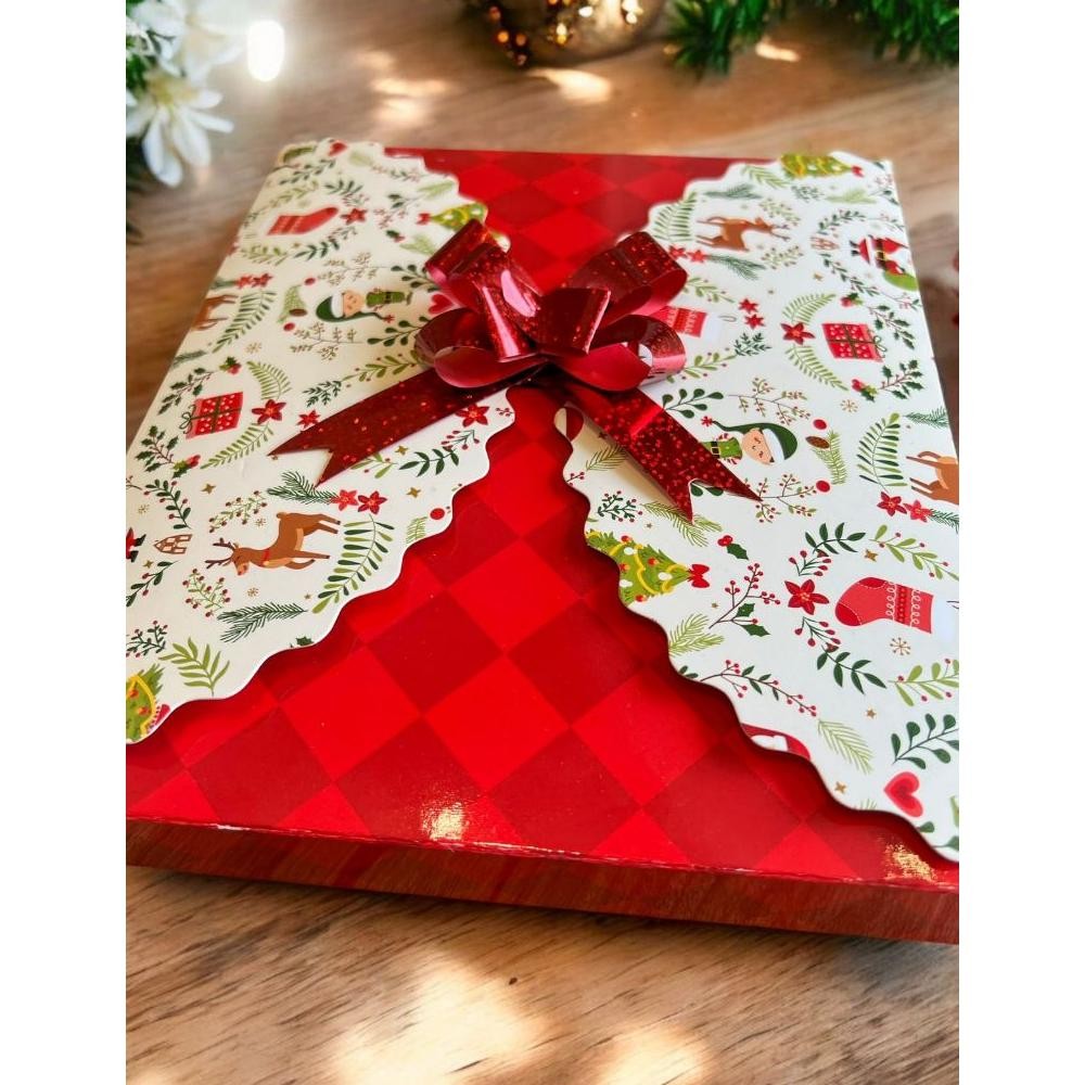 

Sb Natal Holes - Box Kotak Packaging Sekat Nastar Kue Kering Christmas Hari Ini