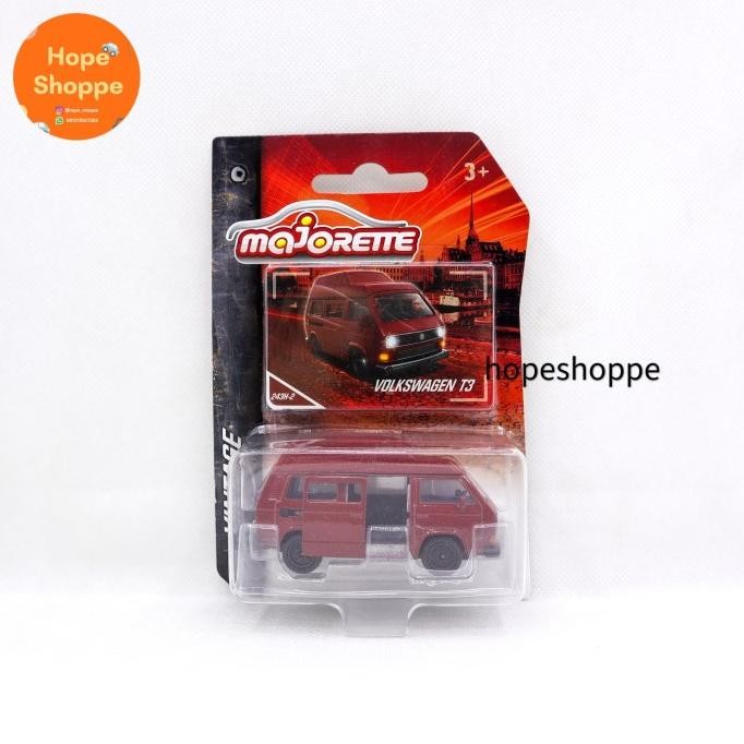 Majorette Vintage Volkswagen T3 Camper High Roof Diecast Mobil VW Original