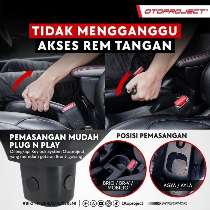 CONSOLE BOX ARMREST PNP DAIHATSU AYLA 2013-2023 READY STOCK