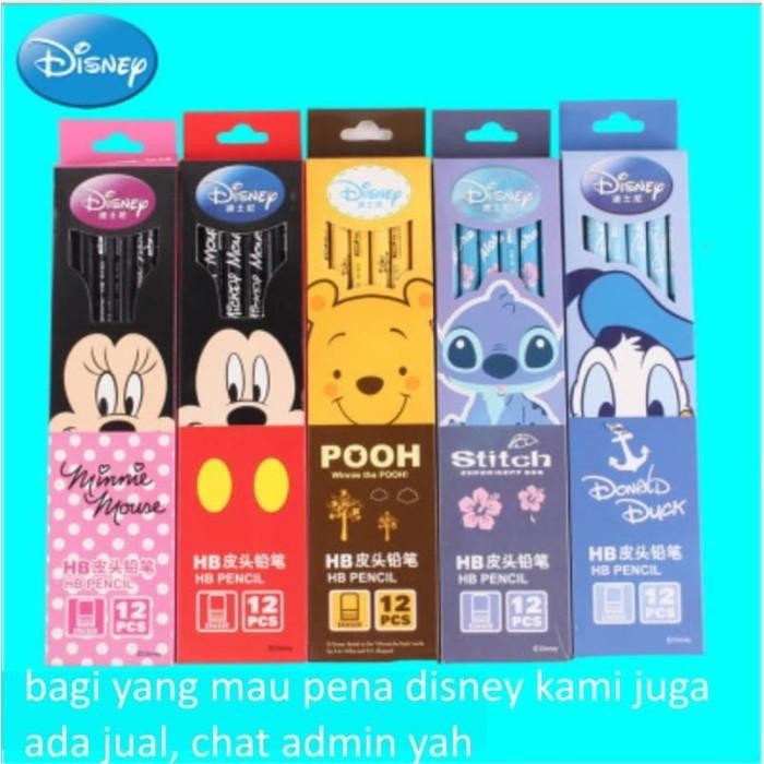 

Pensil Disney Anak, Pensil Hb Mickey Stitch Minnie Donald Daisy Duck [G]