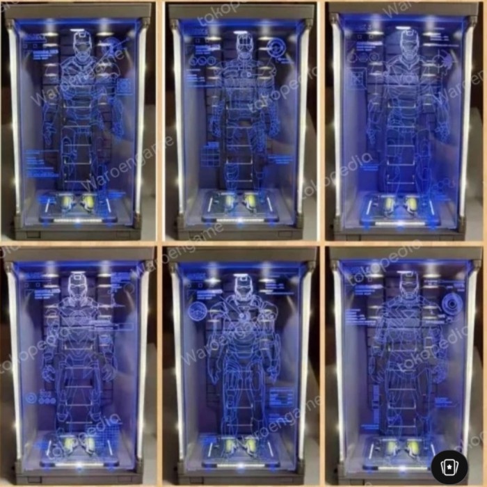 ZD Toys Iron Man Hall of Armor Acrylic