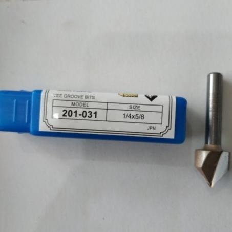 Buruan beli] BENZ MATA PROFIL ROUTER TRIMMER VEE GROOVE BIT 15.9MM X 1/4" 201-031