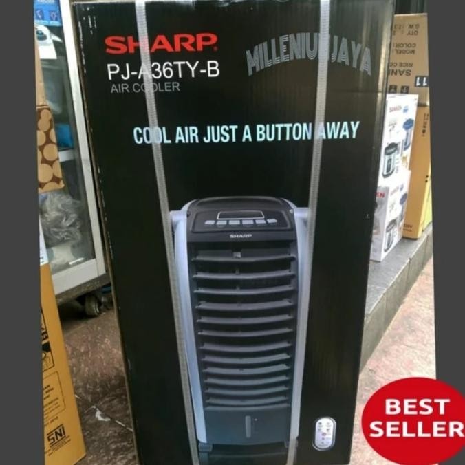 Sharp Air Cooler Pja36Ty Kipas Angin Ac Dingin Portable + Remote Original Dan Terpercaya