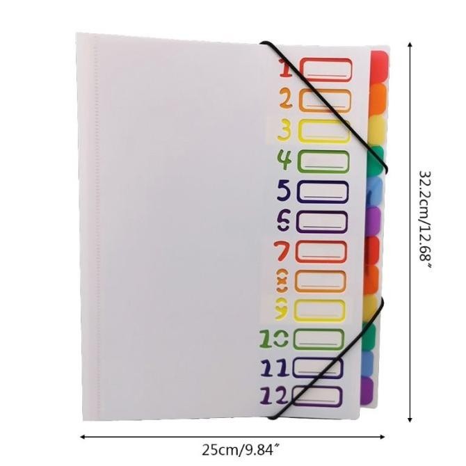 

PREMIUM KING 12 IN 1 TAS FOLDER ORGANIZER MULTI SAKU HOLDER FILE/DOKUMEN