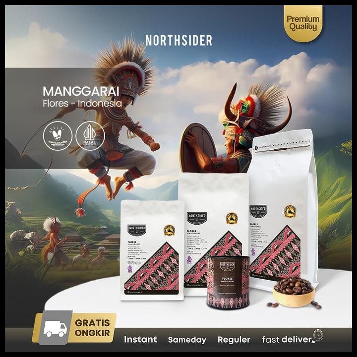 

Northsider Kopi Arabika Flores Manggarai Natural Coffee